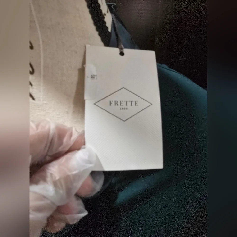 Sold Out Frette Luxury 2025 NEW 2- Piece Green Pyjamas Top/Pants SILK/Cotton! - Picture 7 of 14